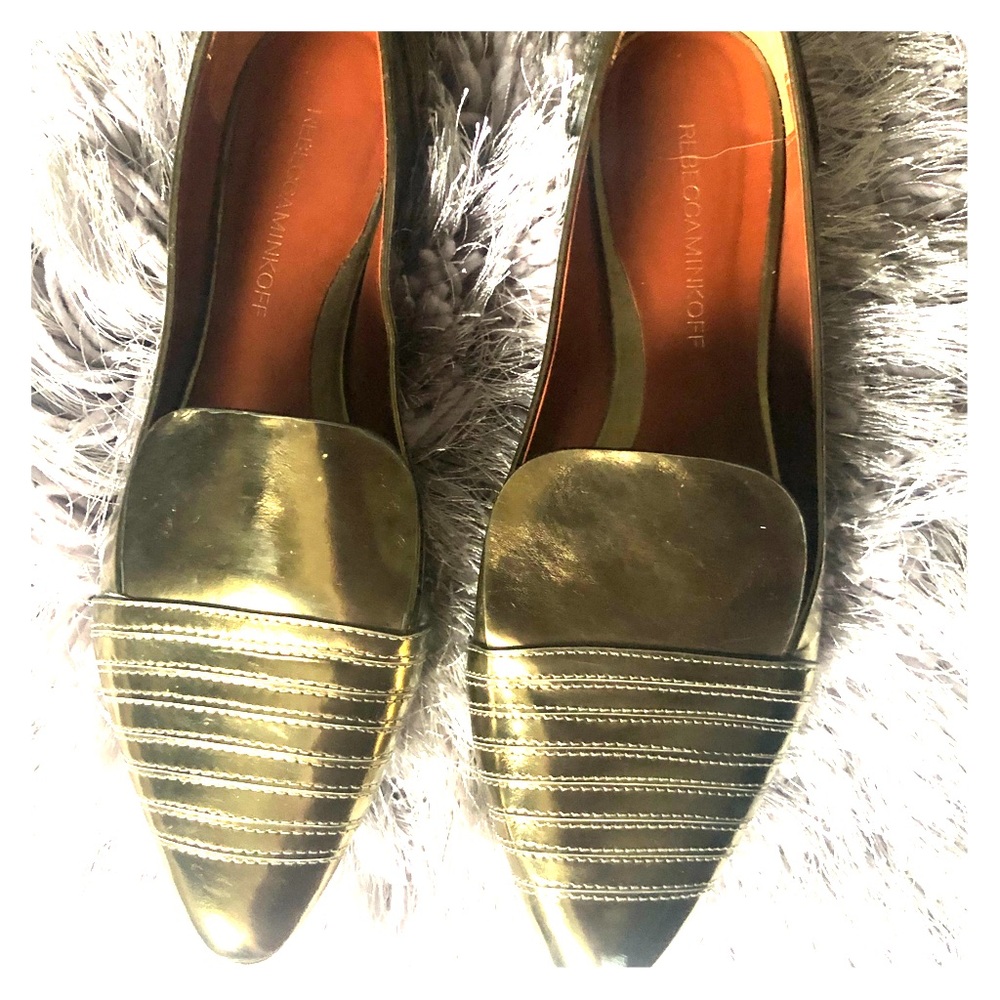 Rebecca Minkoff Gold Flats